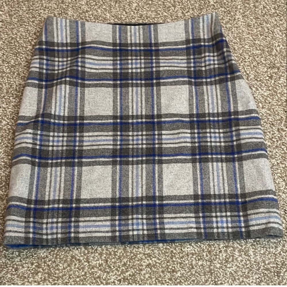 Talbots Wool Plaid Pencil Skirt